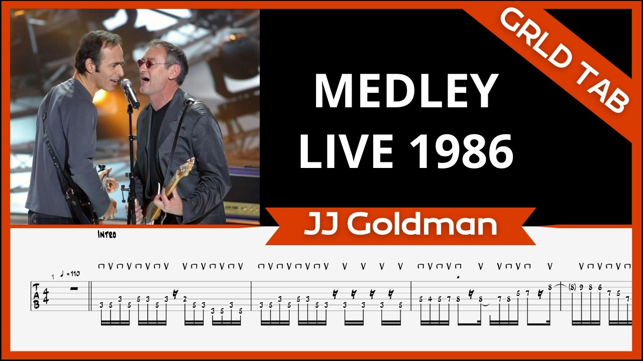 Jean - Jacques Goldman - Medley Live 86 | Guitar Tab + Cover | GRLD