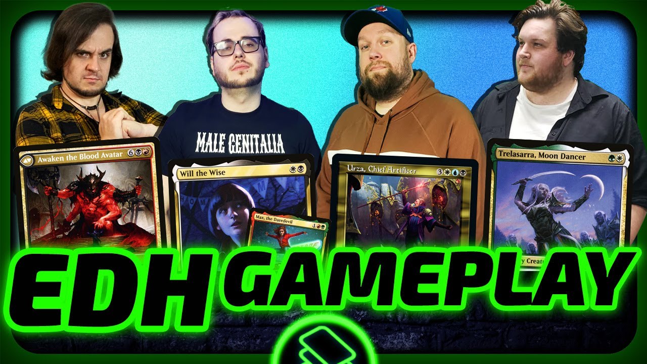 Blood Avatar vs Will // Max vs Urza vs Trelasarra [EDH/Commander, Magic The Gathering Gameplay 2023]