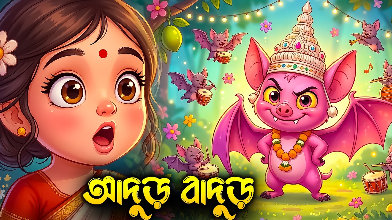 আদুড় বাদুড় চালতা বাদুড়  | কলা বাদুড়ের বিয়ে | Bangla Kids Song | Nursery Rhymes | Shishu Mela