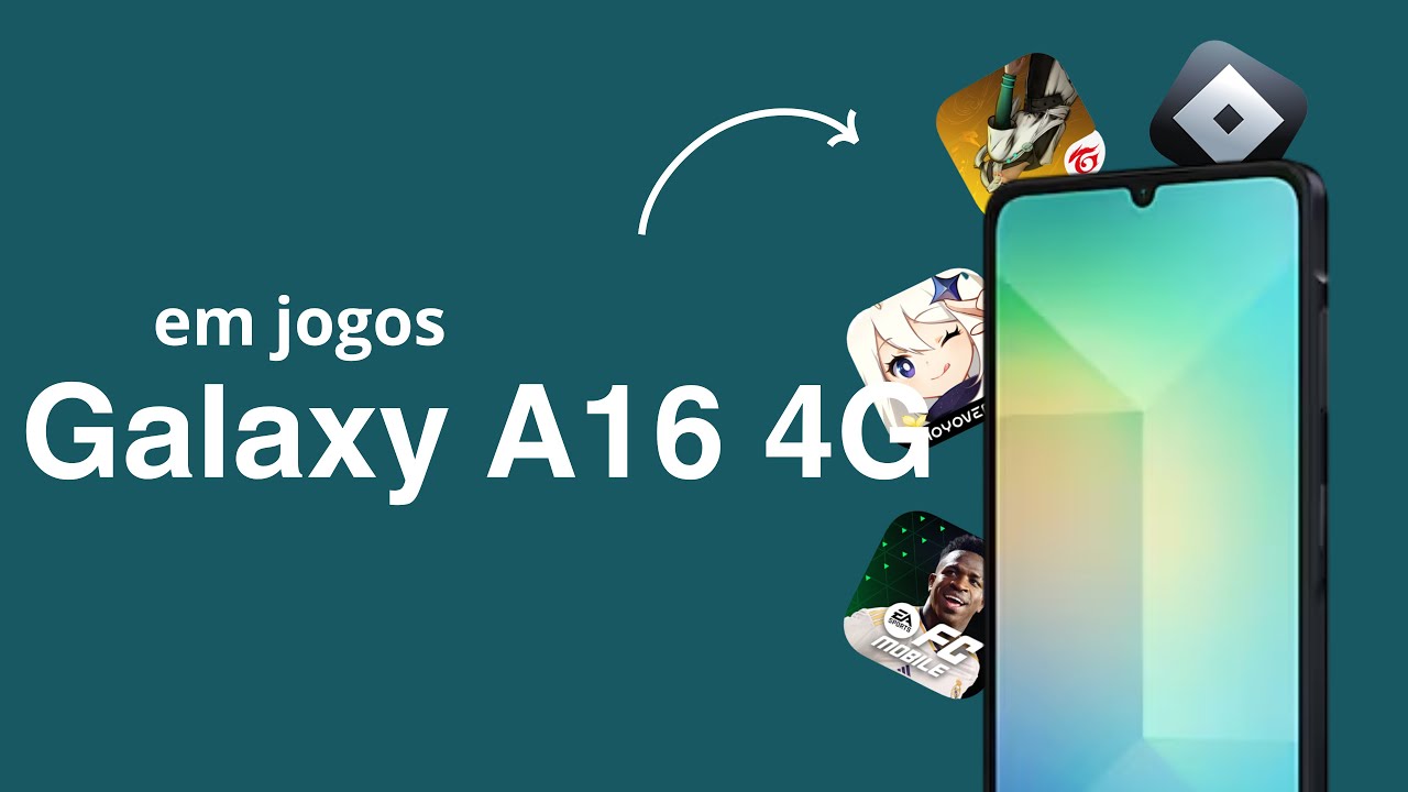 Galaxy A16 LTE 4G é Bom Para Jogos? Teste (Free Fire, Roblox, EA FC, Genshin Impact e Mais)