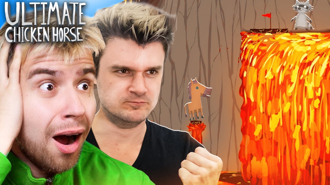 MANDZIO i BLADII kontra WODOSPAD LAWY w ULTIMATE CHICKEN HORSE!!!  🙈🐮🦊