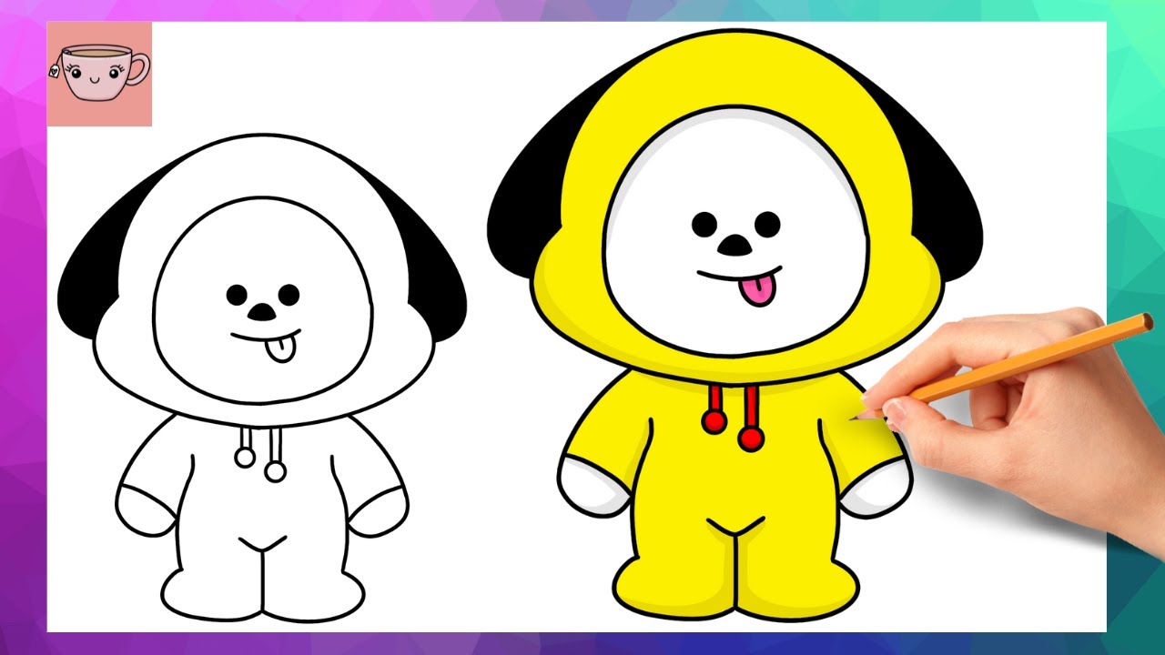 How To Draw BT21 Chimmy - Jimin | BTS Easy Drawing Tutorial