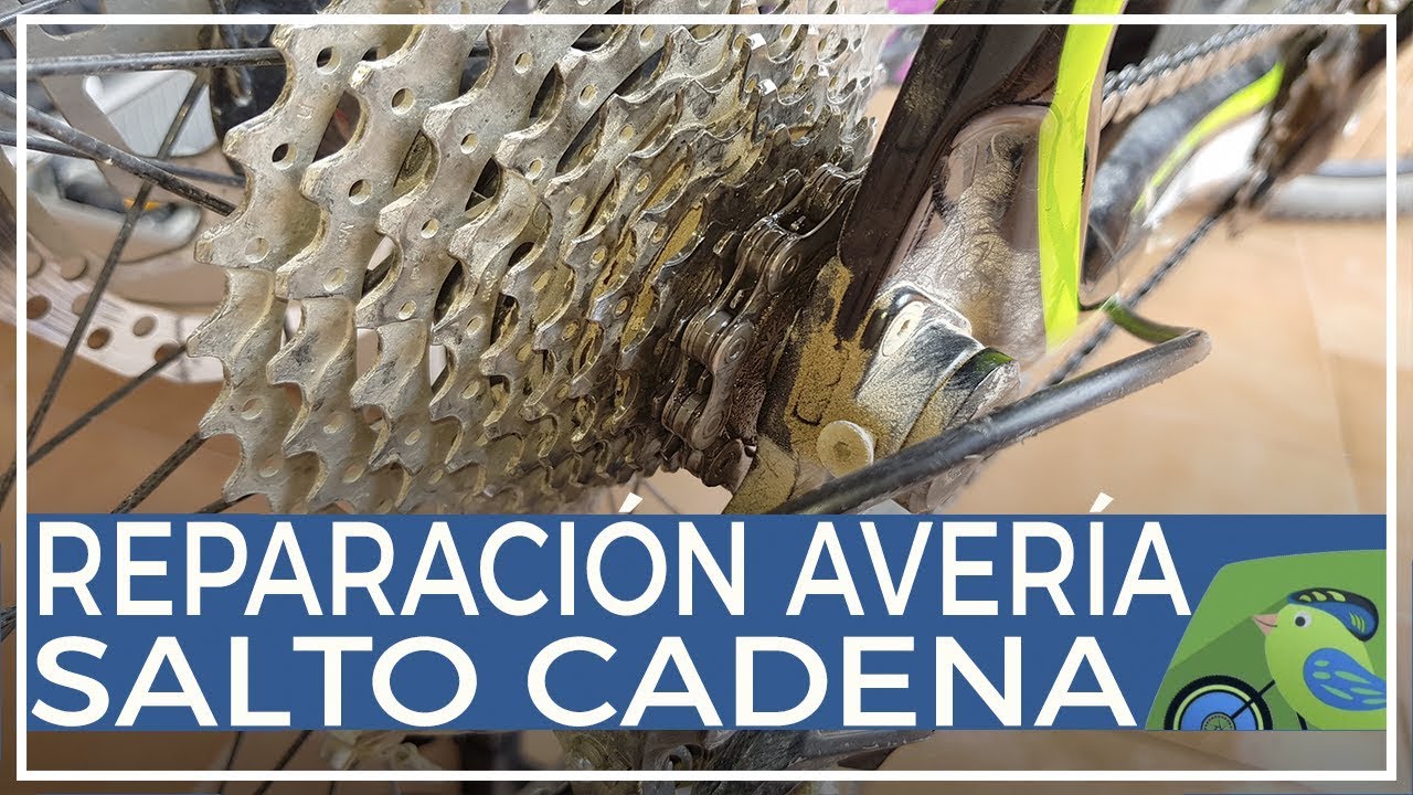 Solucionar avería de salto de cadena en piñones de bicicleta