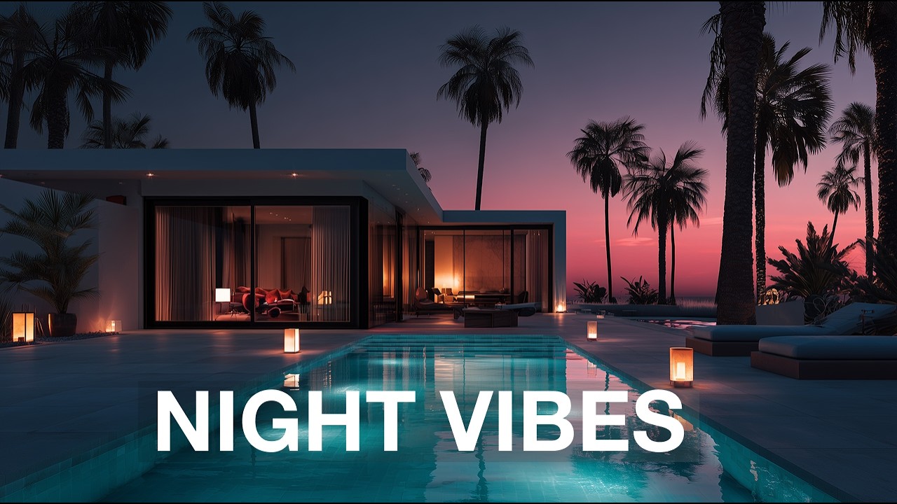 Night Pool Deep House Mix | Relaxing House for Focus