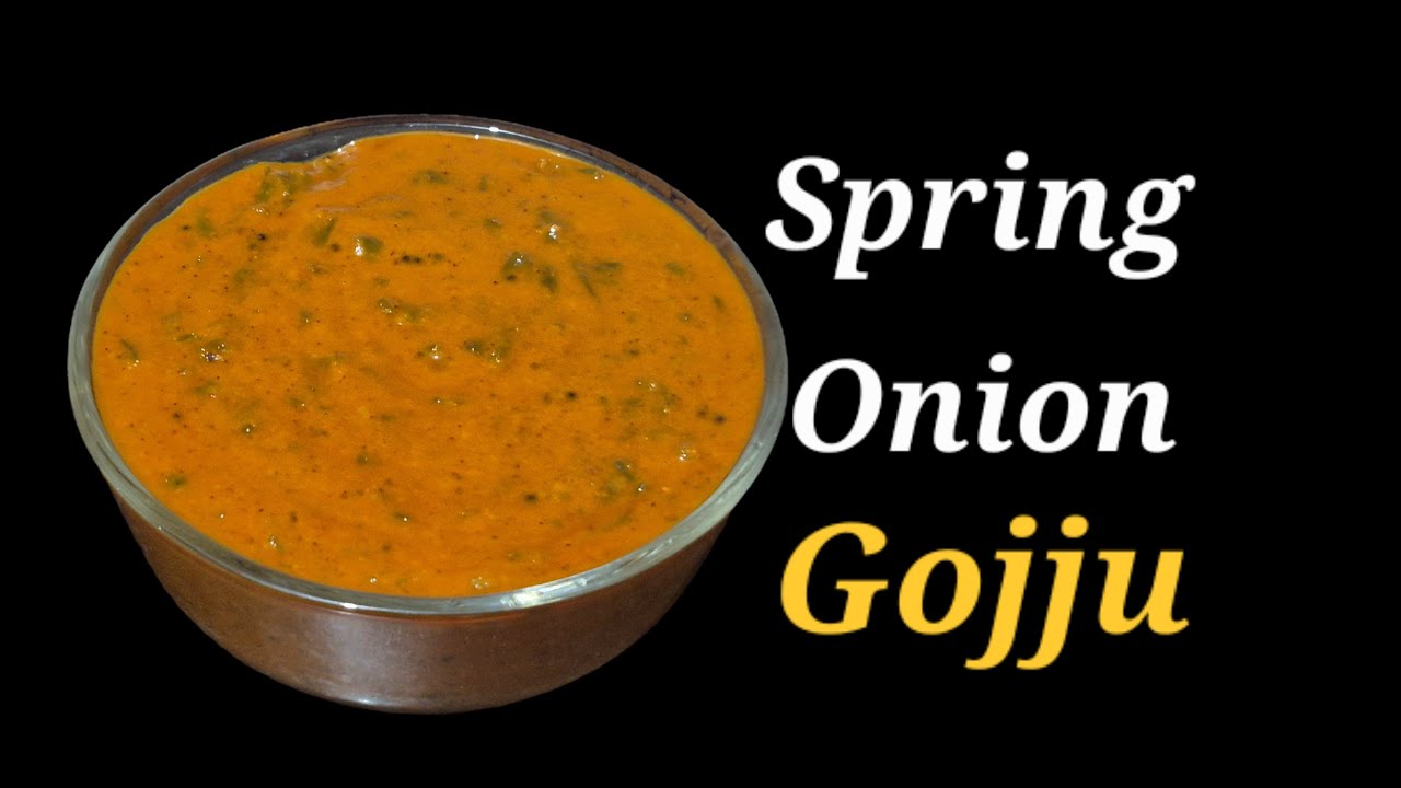 Spring Onion Gojju Recipe | Karnataka Style Gojju | Sweet Spicy Coconut Curry