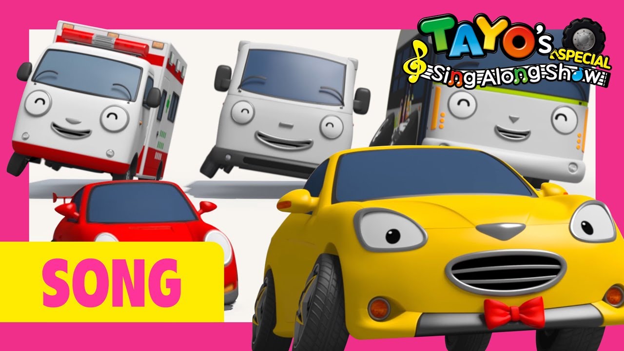 Learn Colors Song l Dance Party for Cars l Tayo Sing Along Special l The Brave Cars