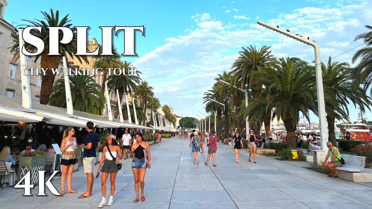 [4K WALK] Split, Croatia 4k HDR Walking Tour 2024