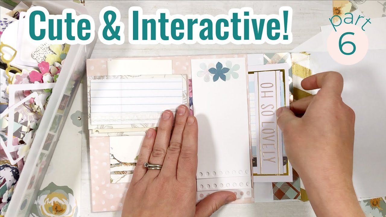 Make a junk journal page with extra pockets and layers for writing!