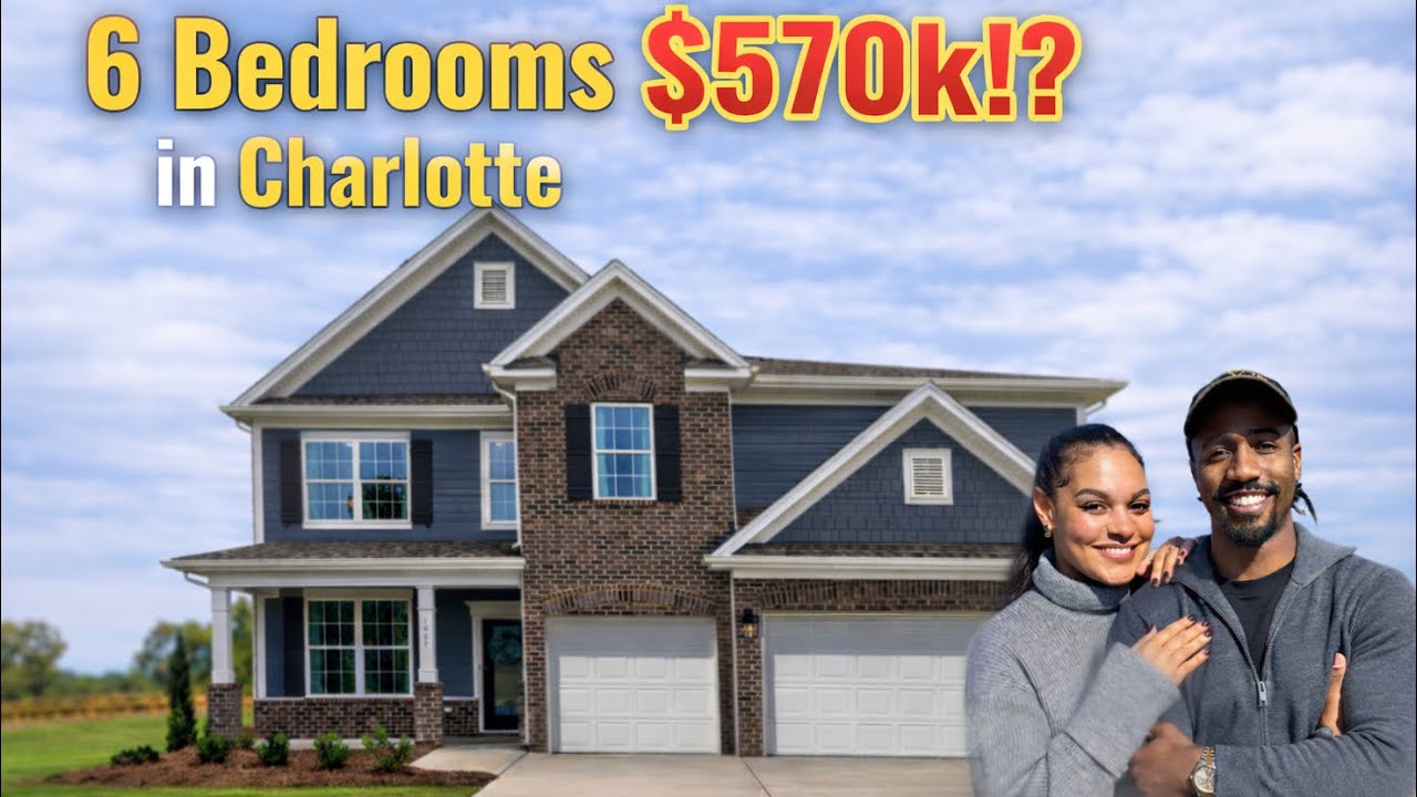 6 Bedrooms for $570k in Charlotte | House Tour