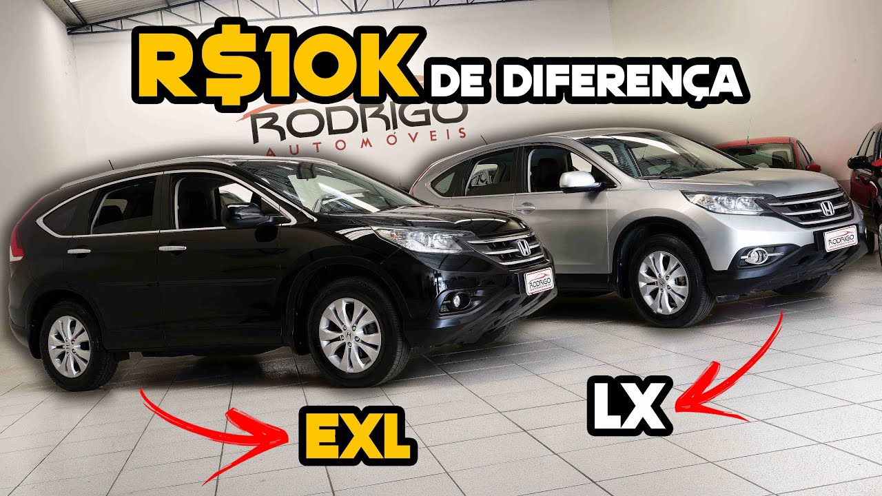 HONDA CR-V EM DOBRO! Comparei o MODELO TOP DE LINHA EXL com o MODELO DE ENTRADA LX! Qual COMPRAR?