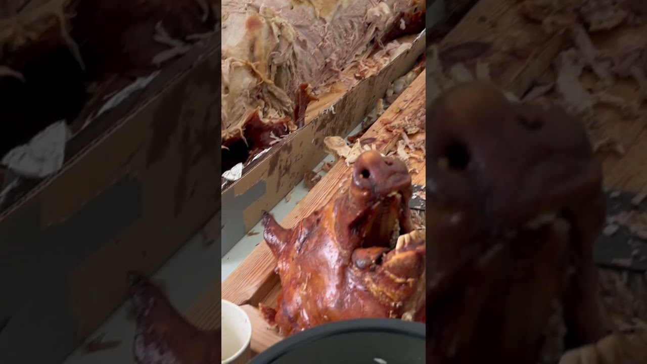 Lechon Baboy 🤤 | PMTBUK AFTER RIDE FOOD! | Pinoy Brit 🐷🍴 #filipinofood #pig #roast #pinoyfood