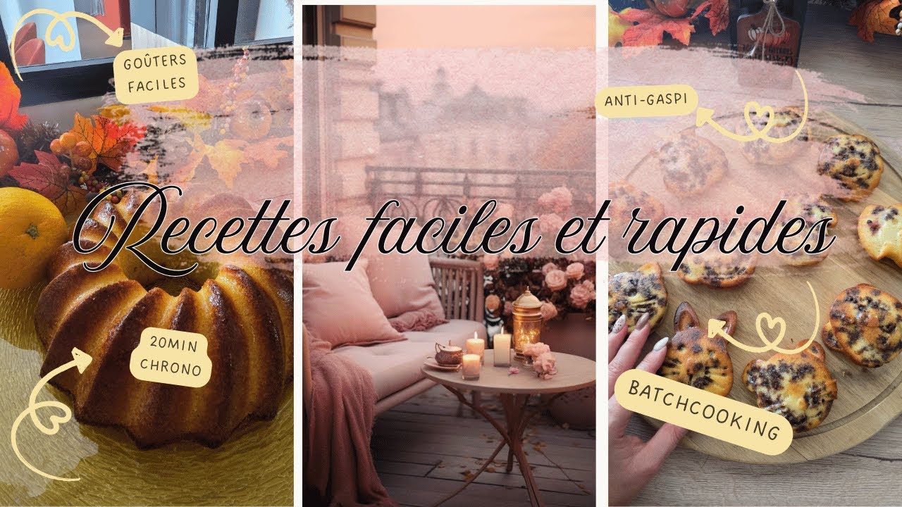 👩🏻‍🍳​ BATCHCOOKING spécial goûters : 3 recettes zéro charge mentale pour tenir toute la semaine !