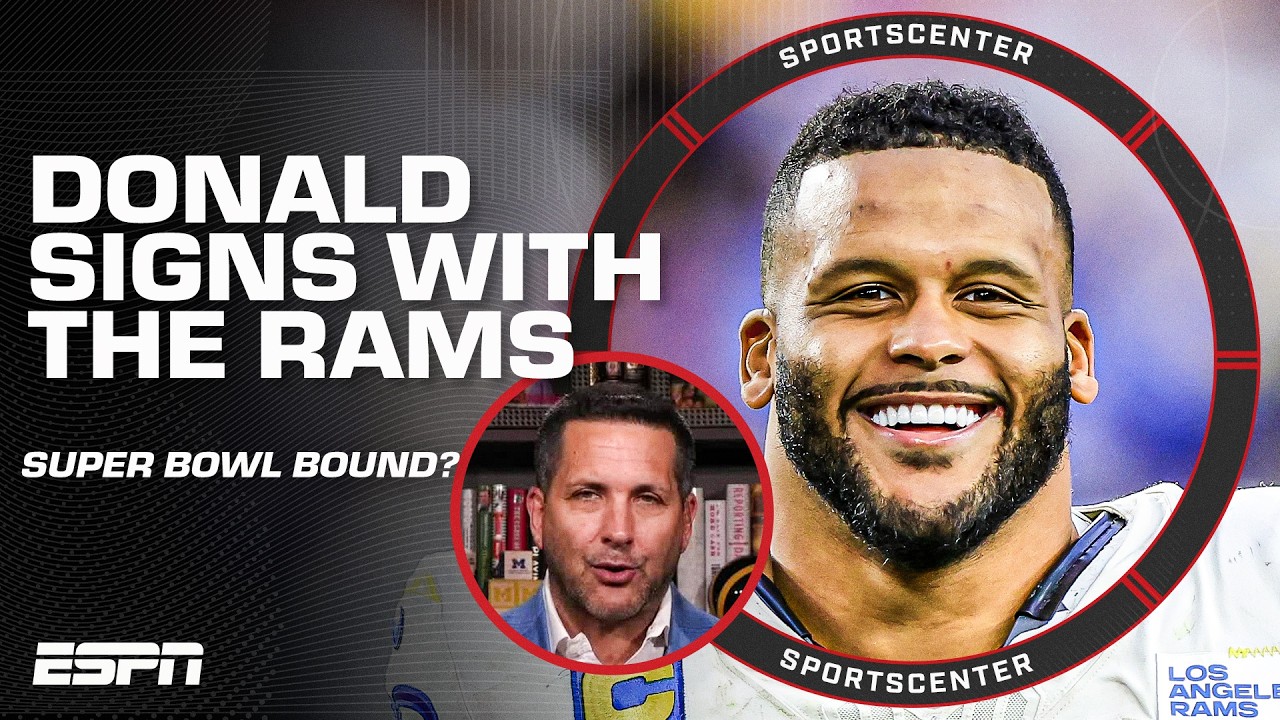 REACTION to Aaron Donald coming out of retirement to sign with the Rams 🍿 | SportsCenter