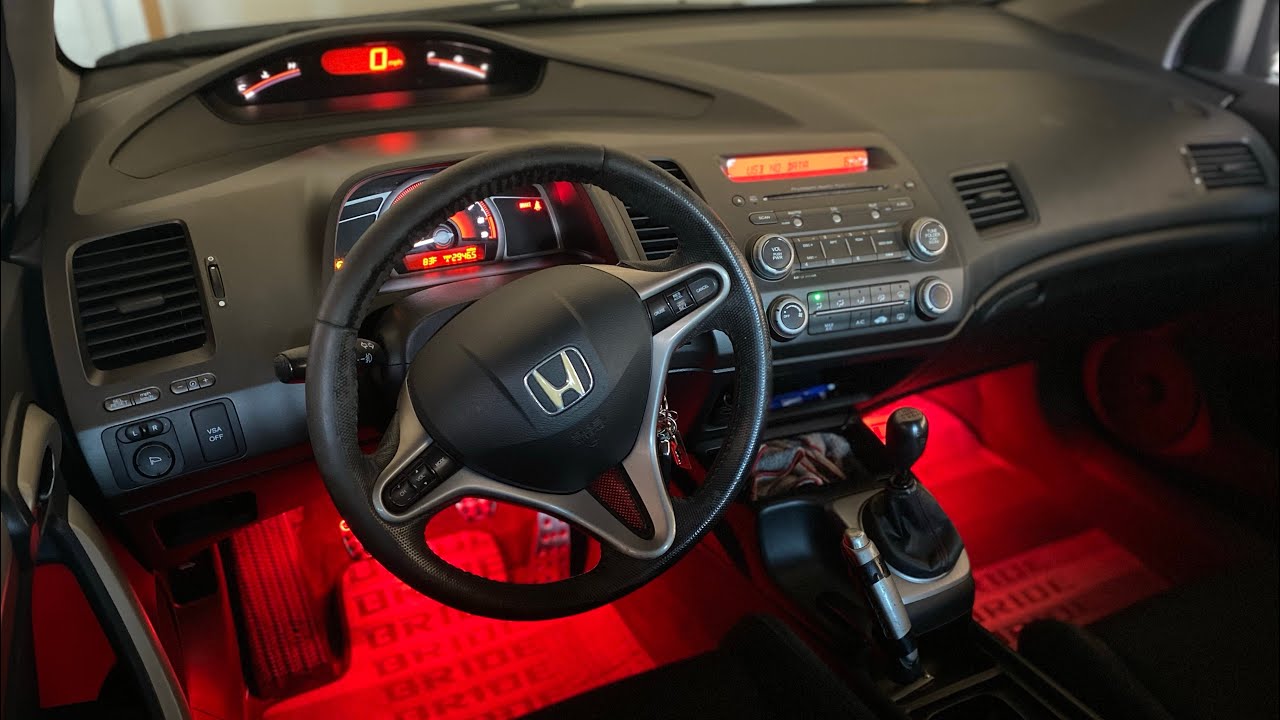 Honda Civic Si POV Drive 8-го поколения — стоковый с удалённым глушителем — Vtec Sounds