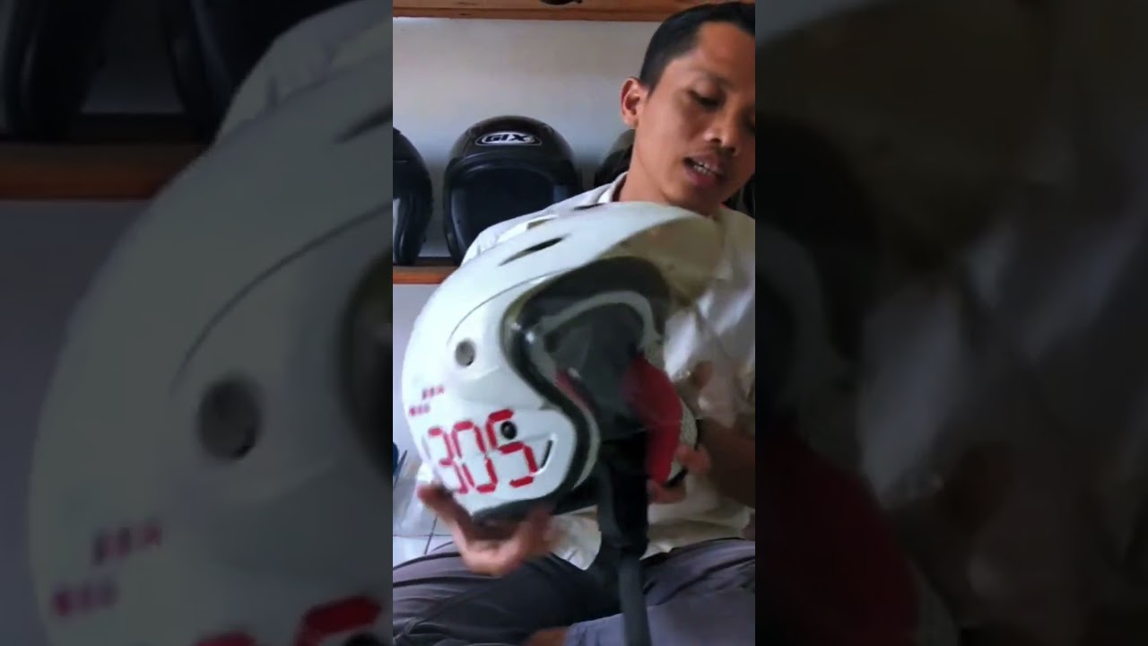 Cara memperbaiki kaca helm yang kendor/ turun sendiri. #helmet #tutorial #servishelm#cucihelm