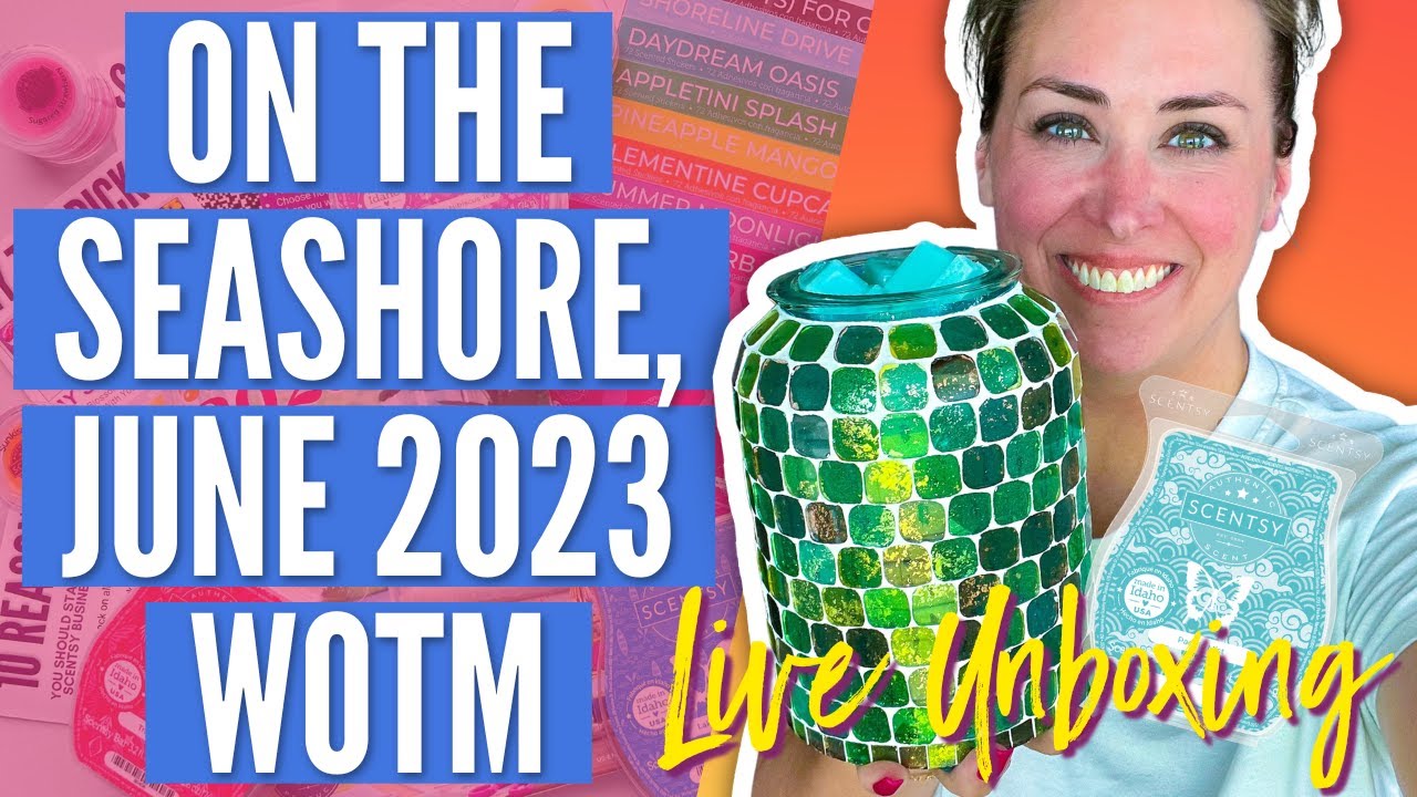 June 2023: Scentsy Warmer & Scent of the Month - On The Seashore & Pacific Mist (Unboxing)