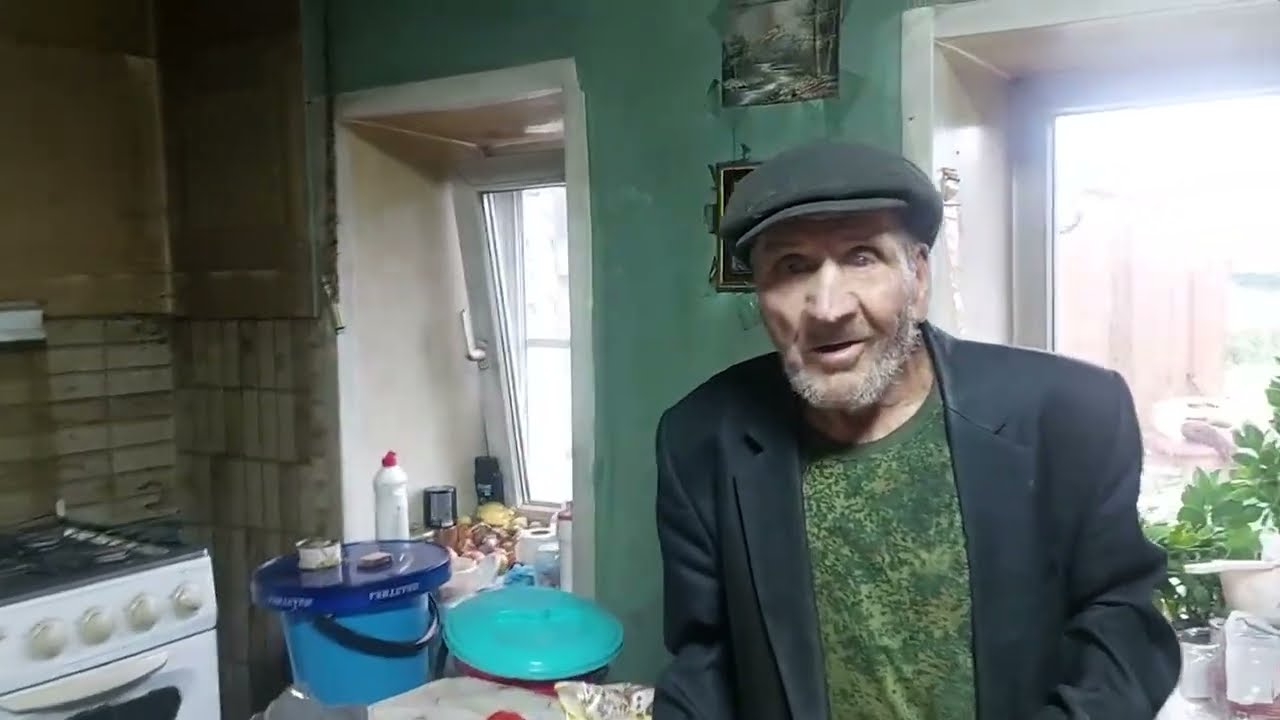 Grandpa Matvey is taking it easy