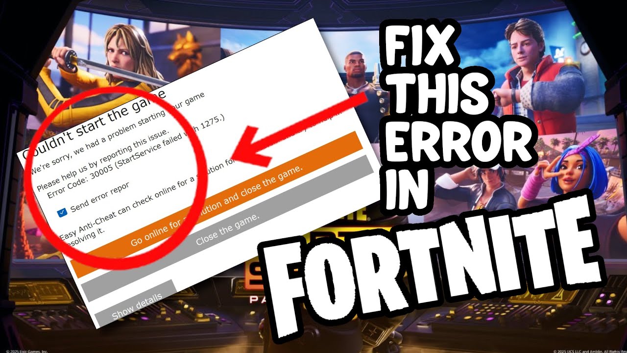 Решение проблемы с ошибкой 30005 при запуске Fortnite