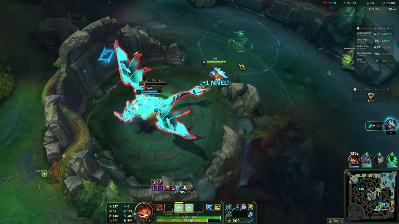 Gnar en URF - Full velocidad de ataque