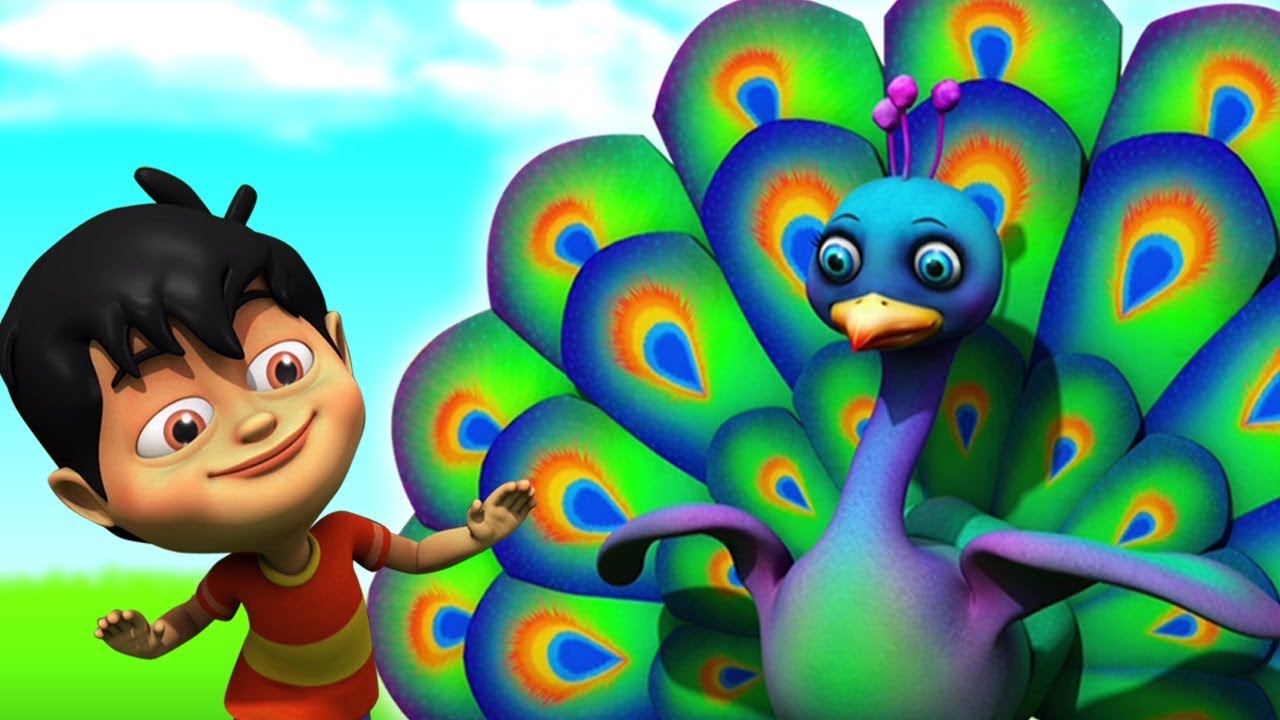 Nach Re Mor Pankh Faila Ke | नाच रे मोर | Hindi Rhyme For Kids | Super Kids Network India
