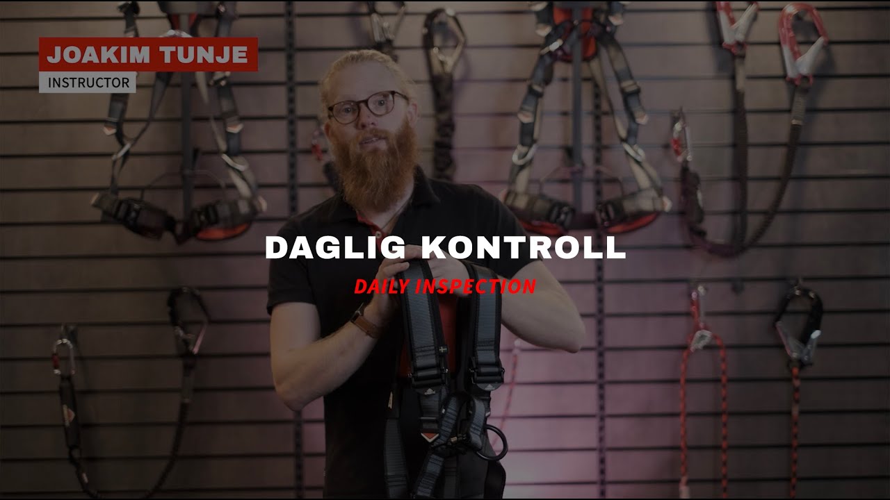 Daglig kontroll av ditt fallskydd