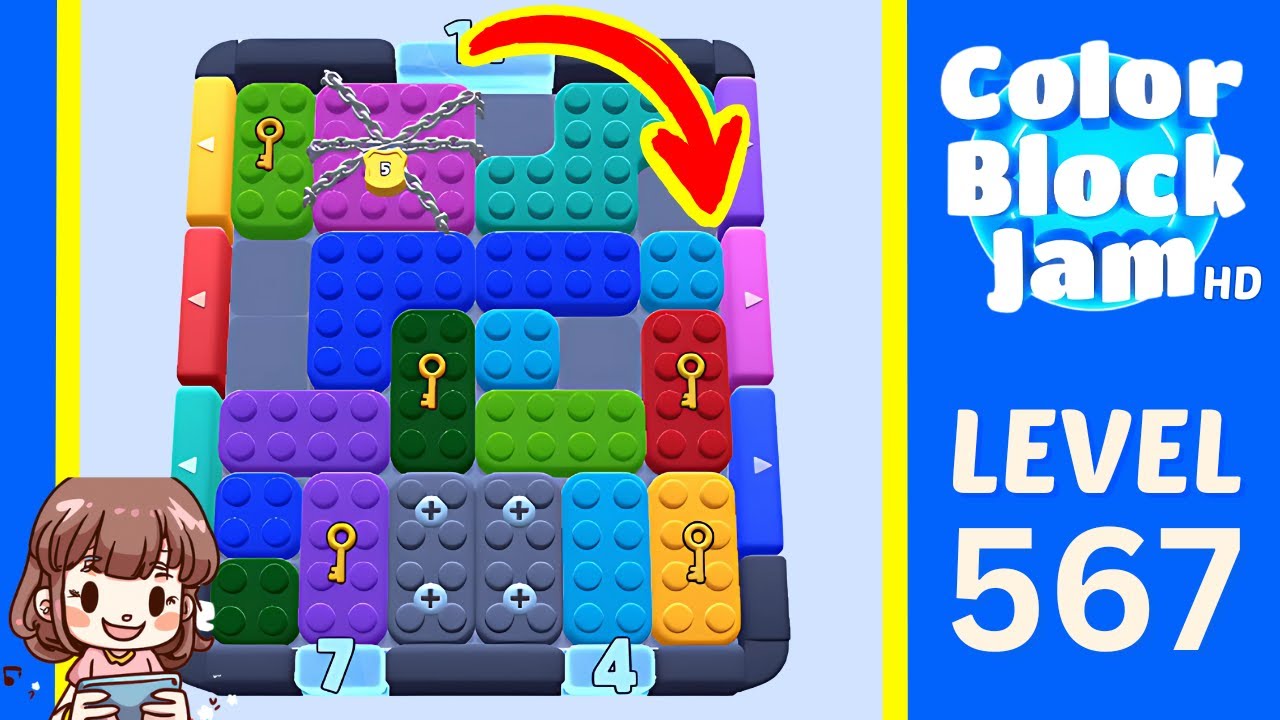 Color Block Jam Level 567 Solution Walkthrough