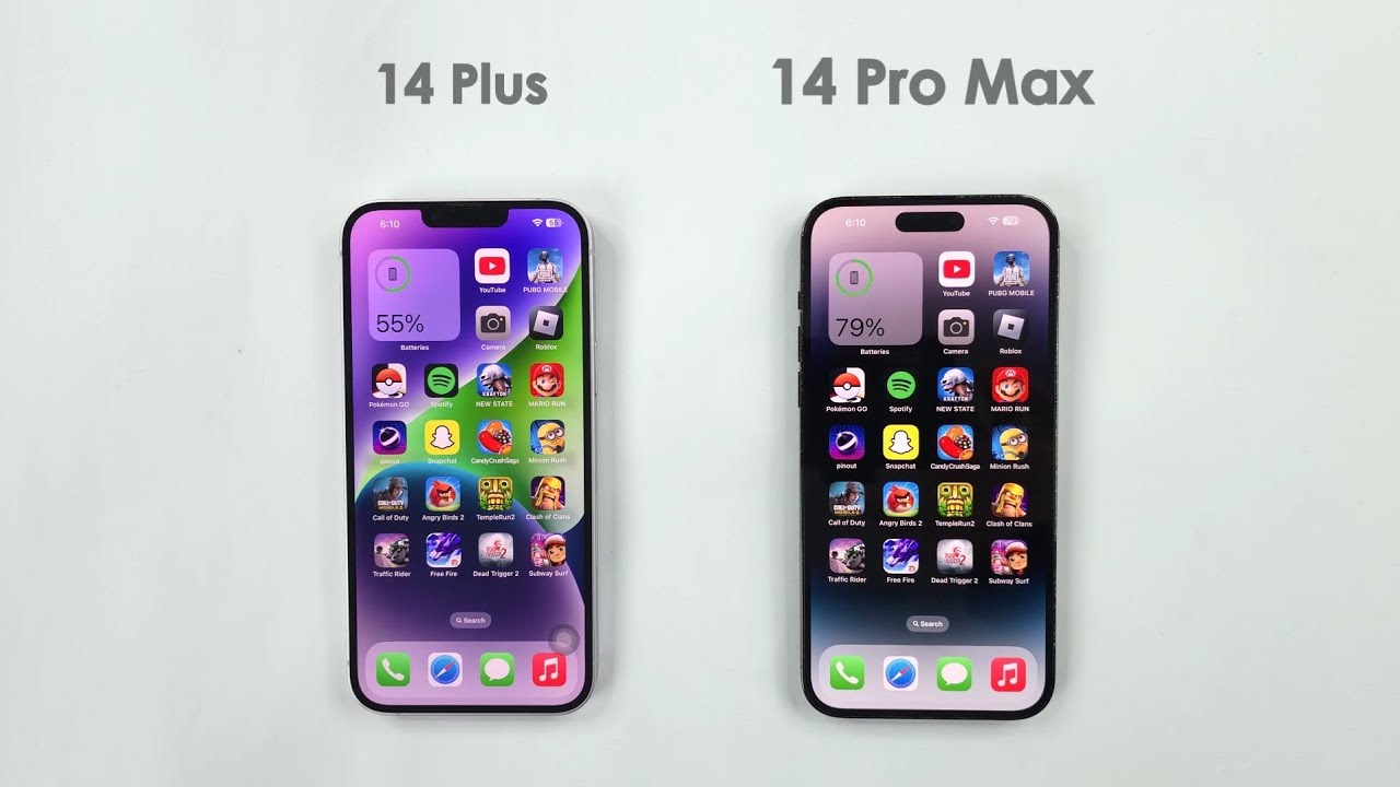 iPhone 14 Plus vs 14 Pro Max - Speed Test Comparison 2025