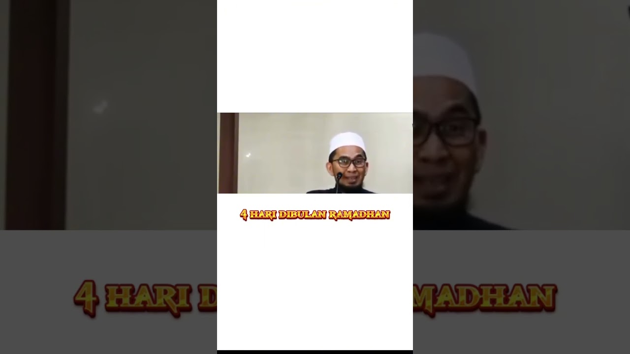 Ustadz Adi Hidayat setelah 4 hari dibulan ramadhan