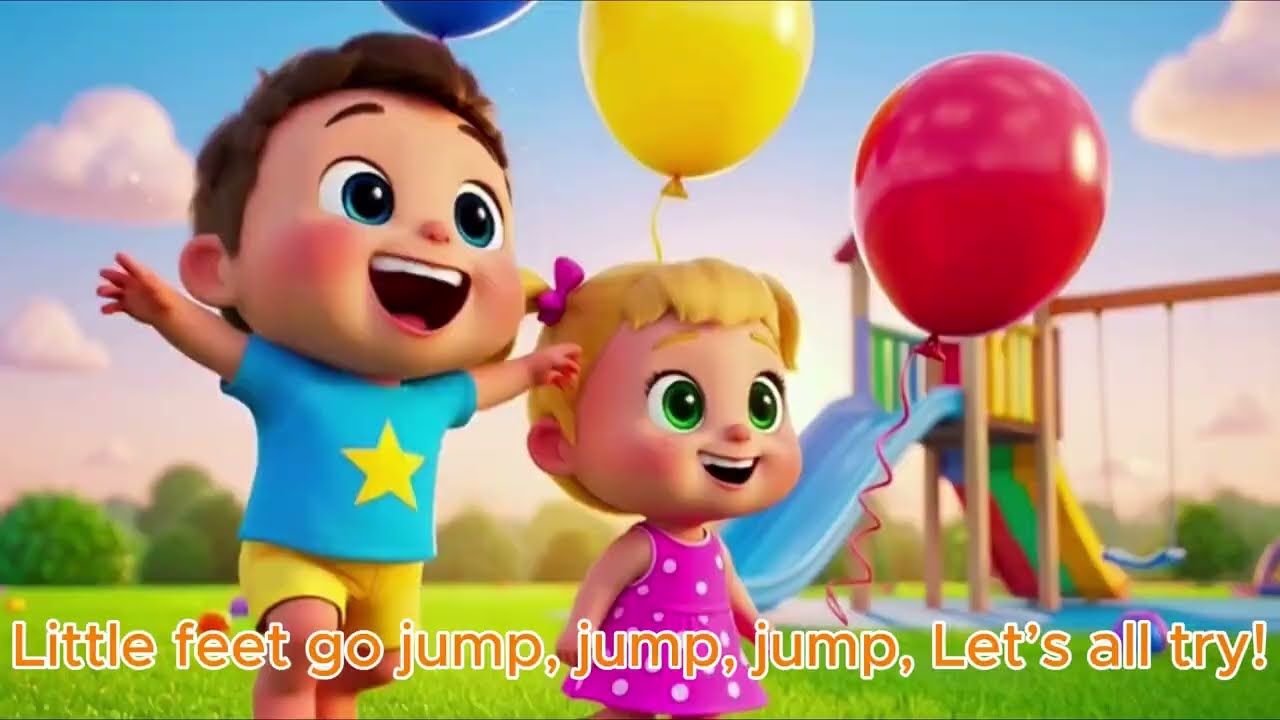 Clap, Jump and Sing With Me | Fun Action Song for Kids | TinyFeet-p3s