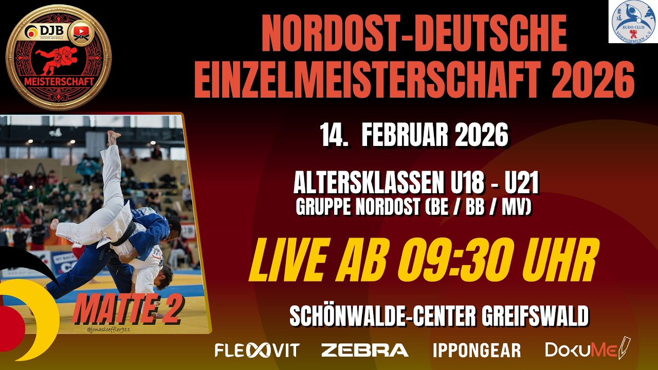 Matte 2 - Nordost-Deutsche Meisterschaften - U18 - U21 - 14.02.2026 - Greifswald