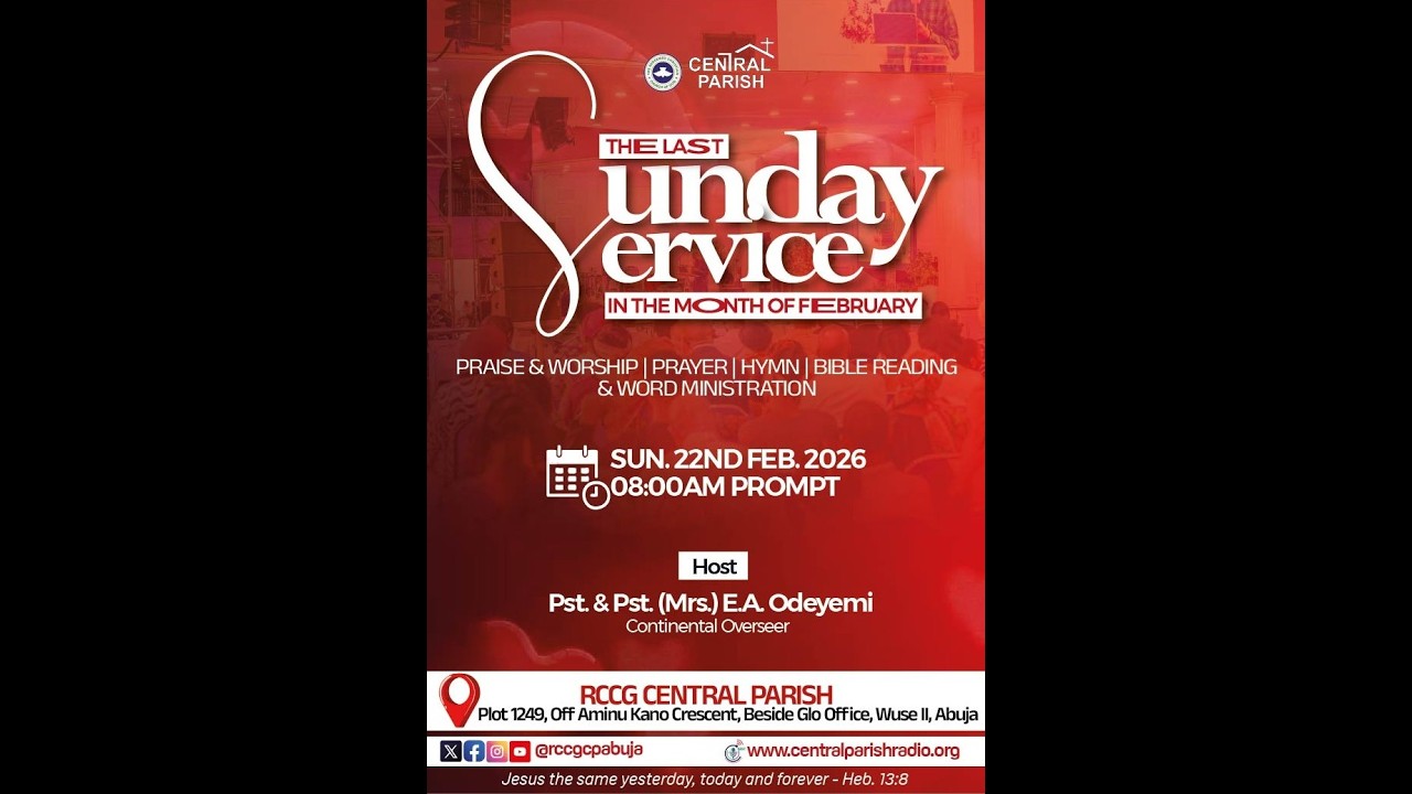 RCCG SPECIAL YOUTH SERVICE//22-02-2026