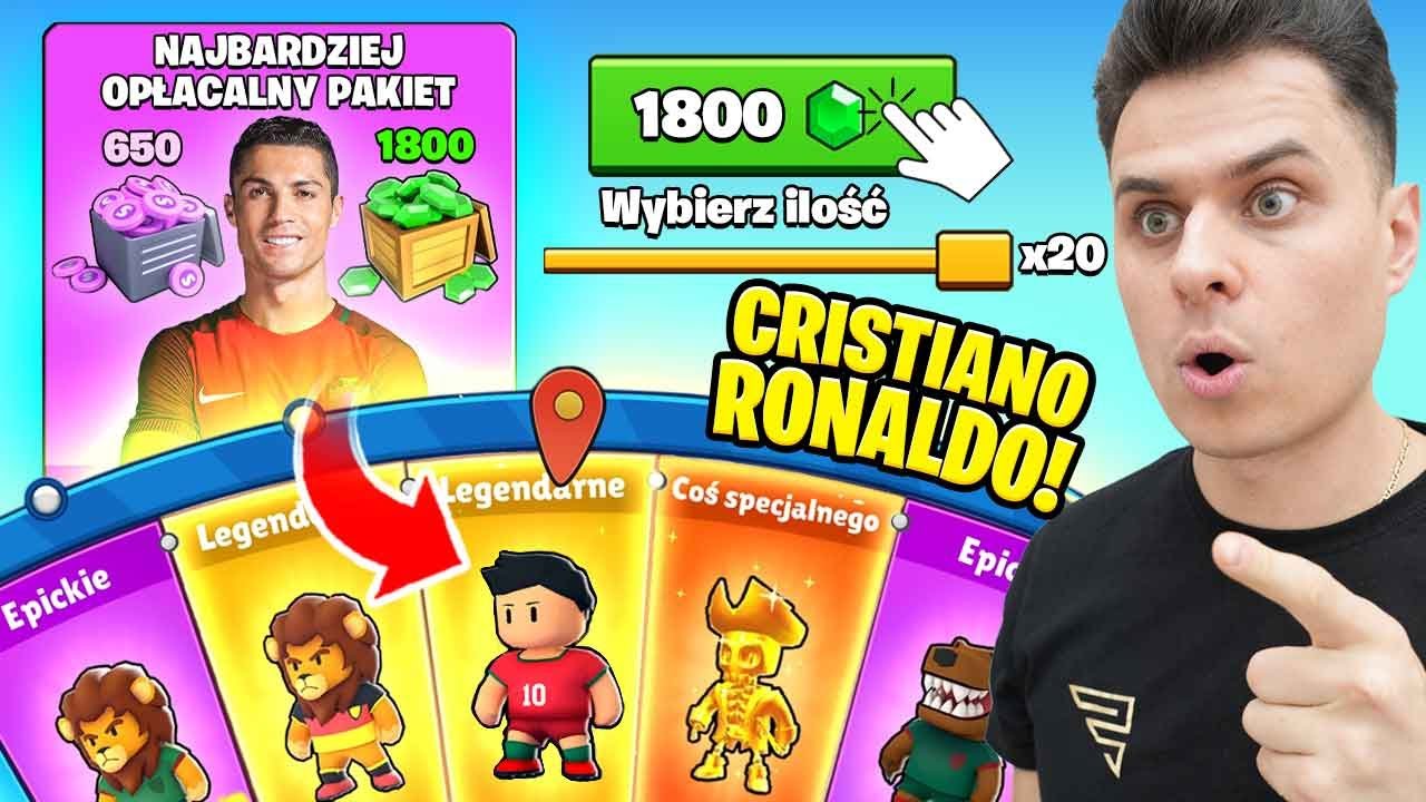 Kupiłem NAJLEPSZĄ OFERTĘ i TRAFIŁEM RONALDO oraz LEGENDY! Stumble Guys