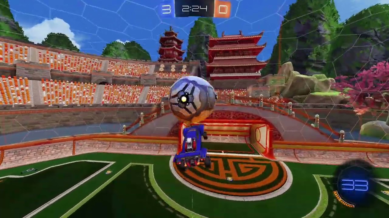 Fairly High Level Rocket League Player Executes Fairly High Level Mechanics