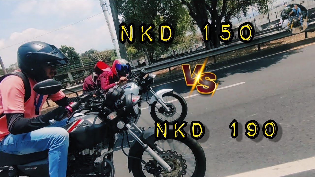 NKD 150 full system vs NKD 190cc modificadas Brutal drag race 🔥🥵