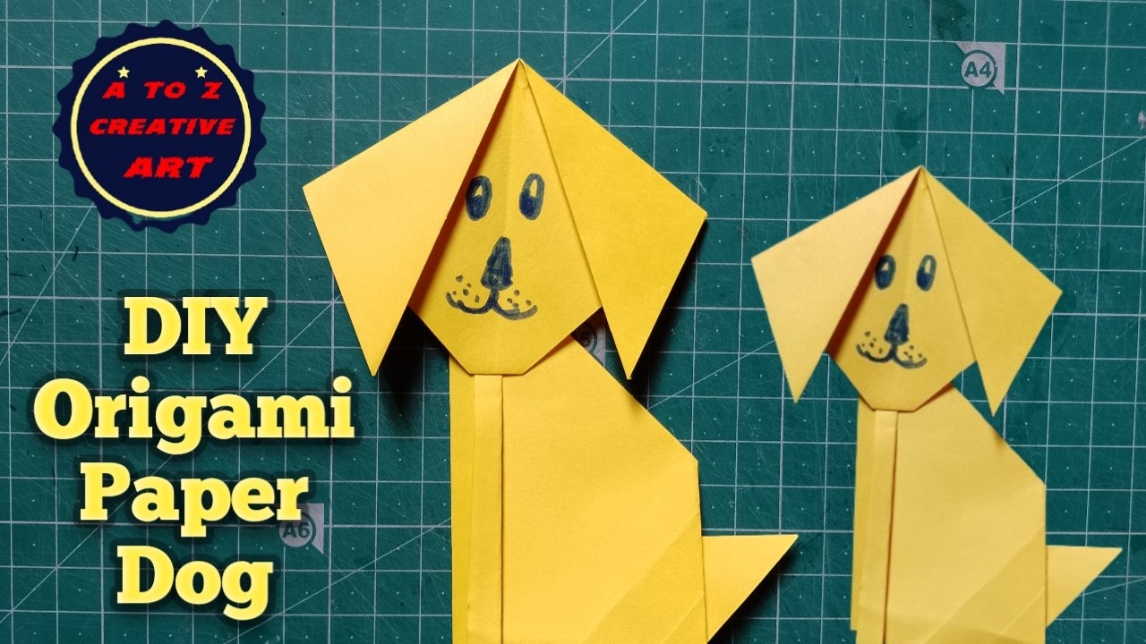 How To Make Easy Paper Dog Craft 🐕 DIY Paper Puppy Great Craft Ideas 😺 Origami Paper Craft