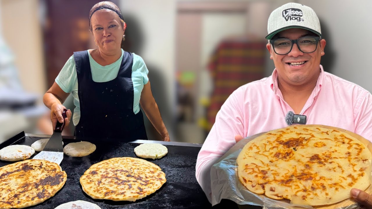 😱LA PUPUSA MÁS GRANDE DE EL SALVADOR 🇸🇻 