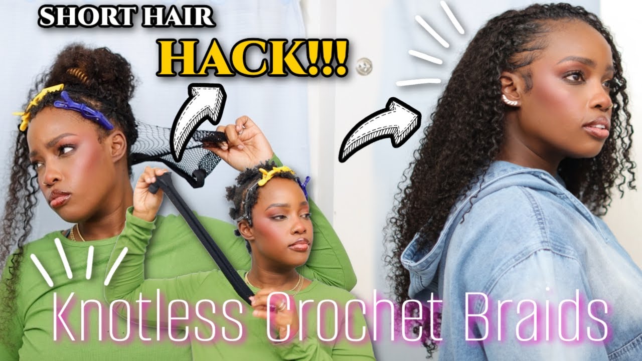 😱😱😱KNOTLESS Crochet Braids: The 💖🌸ULTIMATE Hair Growth ILLUSION! | Short Hair HACK | MARY K. BELLA