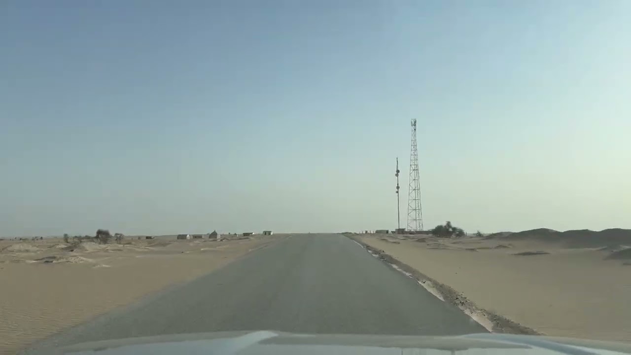 Highway between Nouakchott and nouadhibou( Mauritania. August 2025