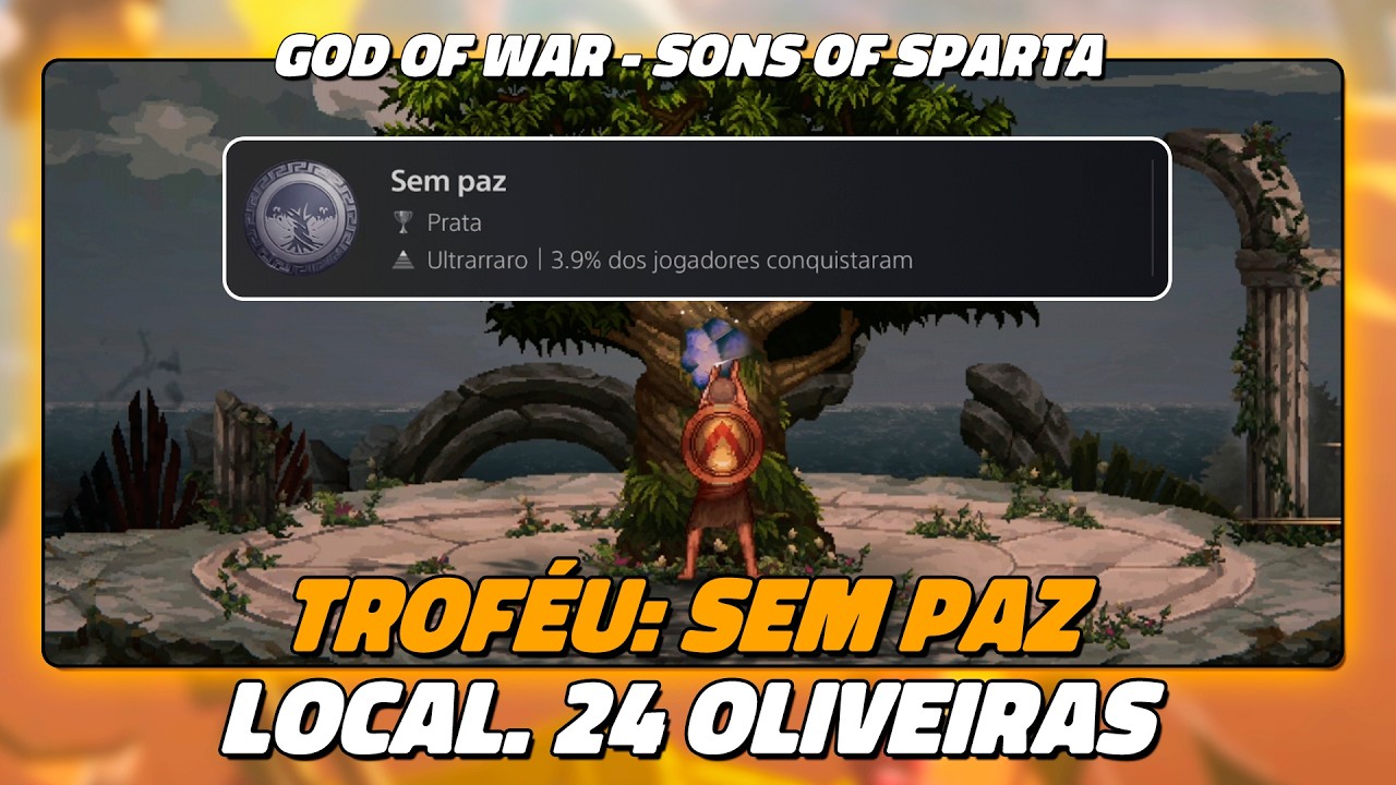 God of War Sons of Sparta - Troféu SEM PAZ (Todas as Oliveiras - guia completo)