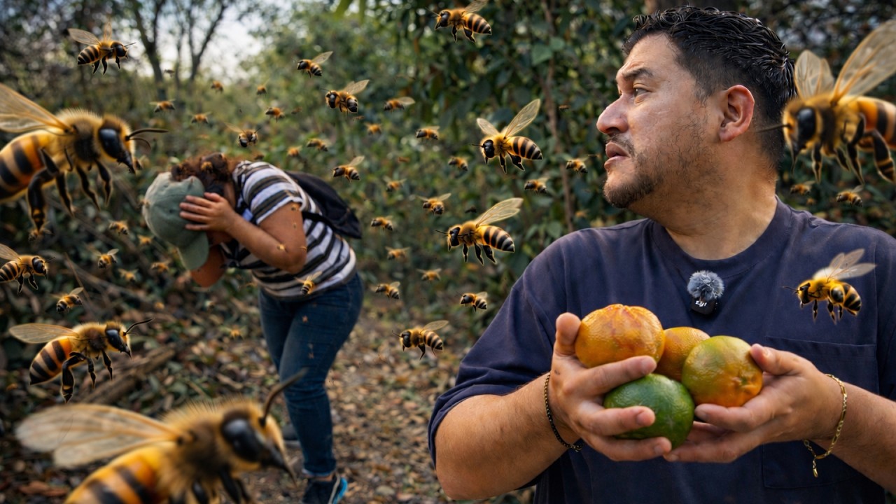 NOS SIGUIERON LAS ABEJAS por CORTAR MANDARINAS | Fruta de verano