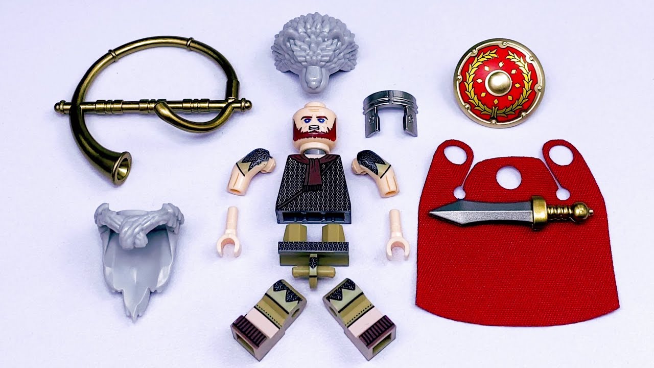 Кастомная фигурка римского трубача из LEGO | Неофициальные минифигурки