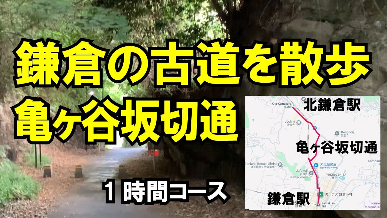 鎌倉の古道「亀ヶ谷坂切通」｜のんびり1時間散歩