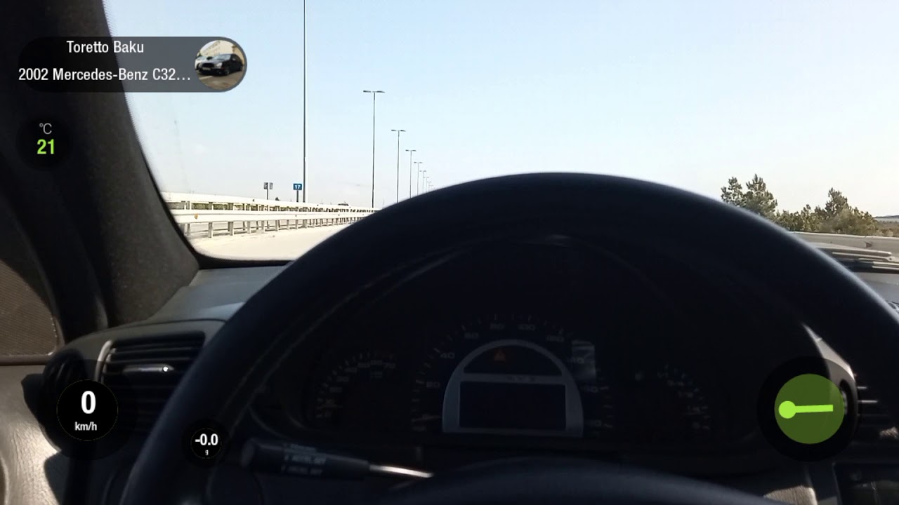 C32amg 0-200 km/h , 0-100 , 1/4 Dragy