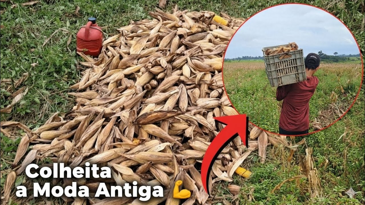 Meu dia a dia na roça🌽: Colhendo milho e cuidando dos animais