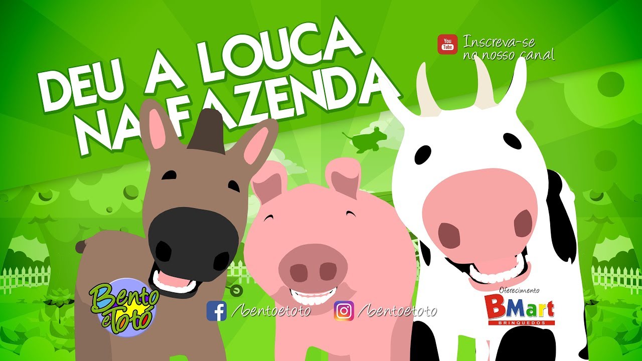 Bento e Tot&oacute; - Deu a Louca na Fazenda (Desenho Infantil)