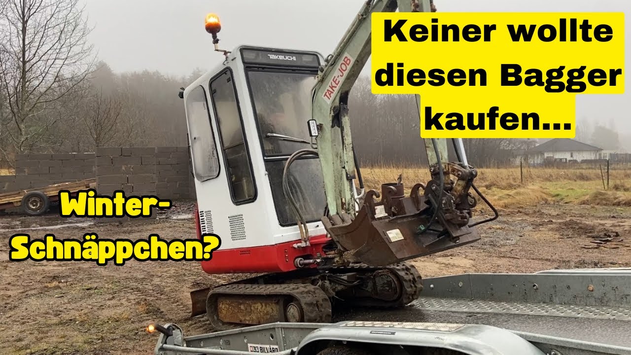 Keiner wollte diesen alten Bagger kaufen... Winter-Schnäppchen oder Schrott?