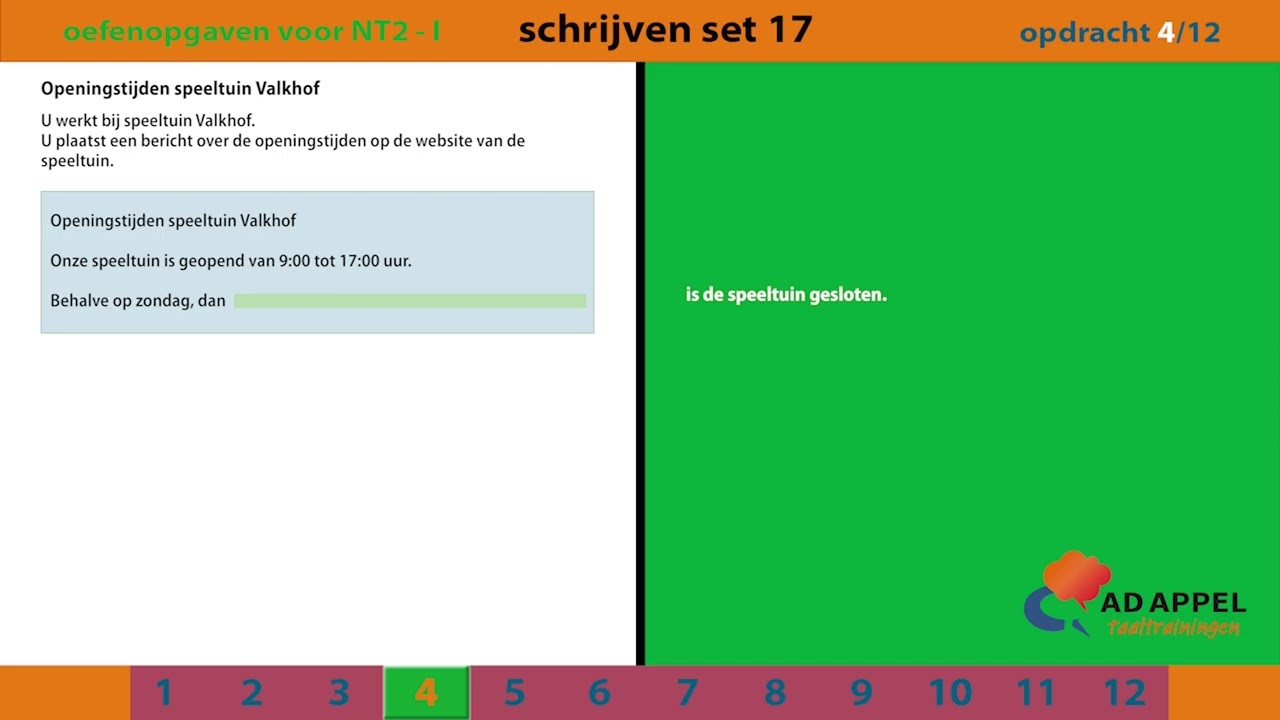 Staatsexamen B1 - Examenopgaven Set 17 – Schrijven.