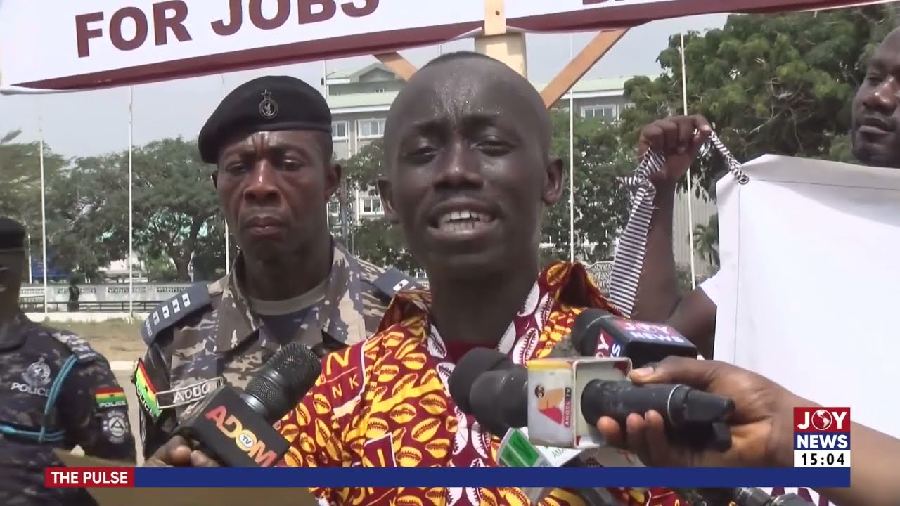 Defunct GN Bank: Former employee stages one-man protest to demand that gov't revives institution