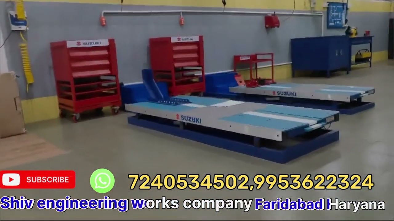 Two wheeler garage for Suzuki bike service manufacturer shiv engineering works company Faridabad HR.