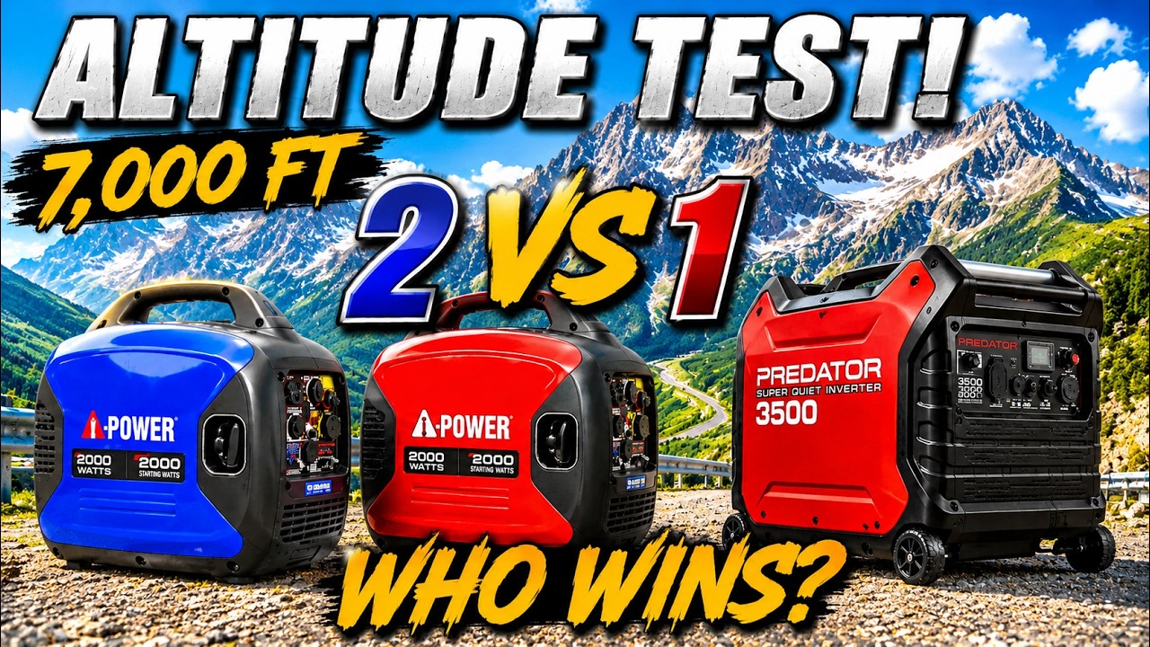 2 generators vs 1 generator Altitude Test!!